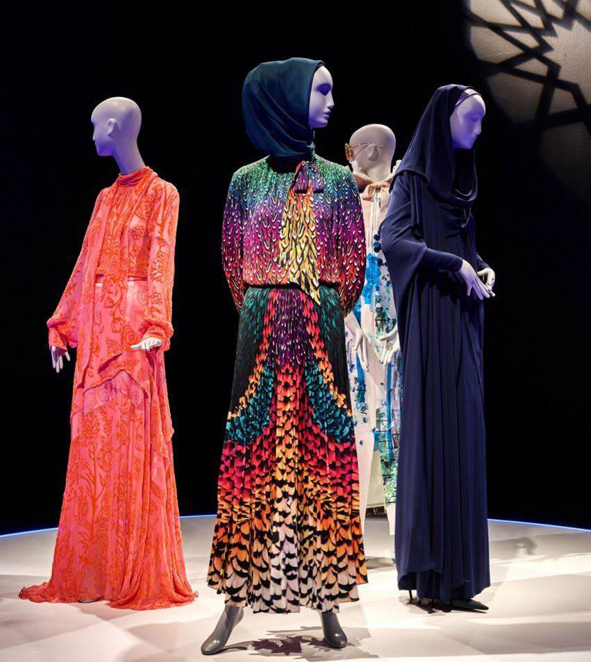 various gowns at the Contemporary Muslim Fashions show